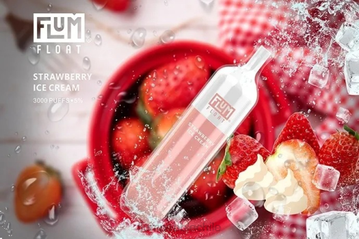 Flum Pebble Santiago - FLUM FLOAT 3000 bocanadas helado de fresa 0P6L74