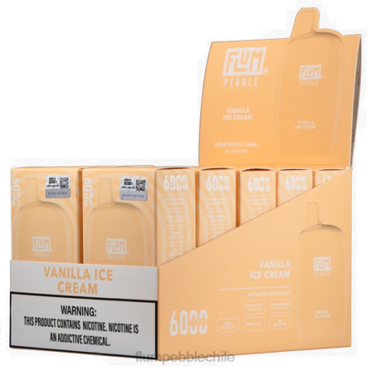 Flum Pebble flavors - FLUM PEBBLES 6000 inhalaciones 10 paquetes helado de vainilla 0P6L85