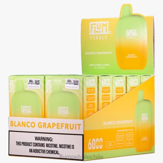 Flum Pebble vape Chile - FLUM PEBBLES 6000 inhalaciones 10 paquetes pomelo blanco 0P6L11